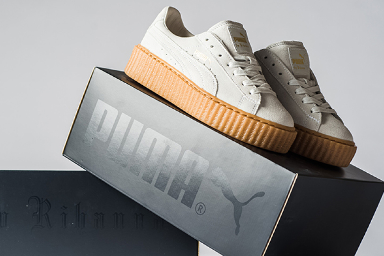 puma suede creepers grise